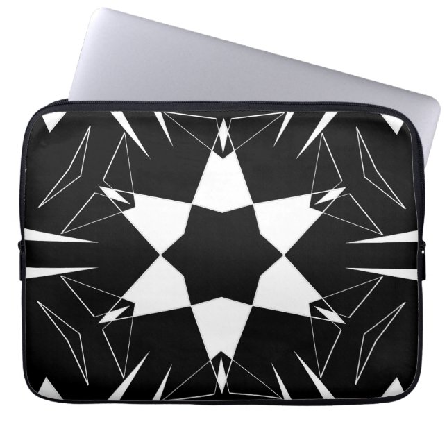 Monokrom puls laptop fodral (Framsidan)