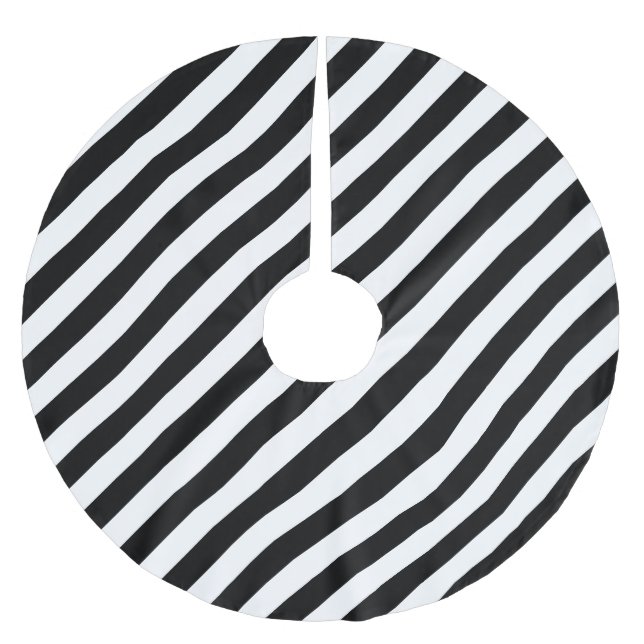 Monokrom Rand-design Julgransmatta Borstad Polyester (Framsidan)