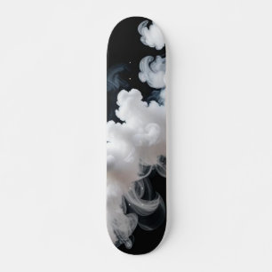 Monokrom rökmolnskateboard mini skateboard bräda 18,5 cm