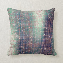 Monokrom Rosa Teal Metallic Sparkly Sequin Kudde