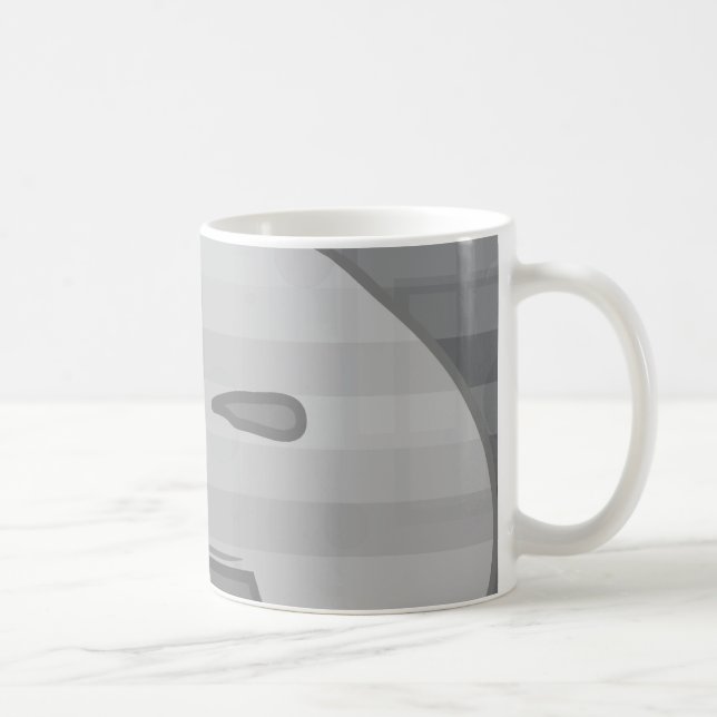 Monokrom smärta kaffemugg (Höger)