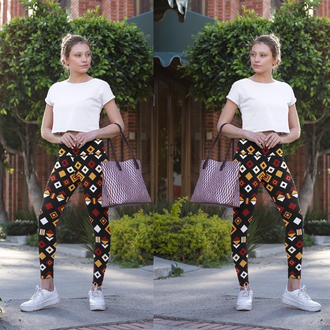 monokrom stamhexagon leggings (Skapare uppladdad)