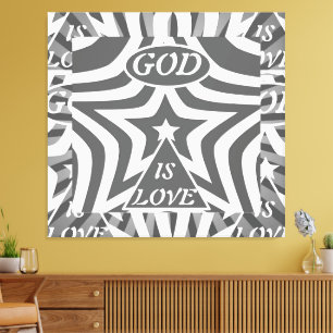 Monokrom stjärna Canvas Print: Elegant svart-vit