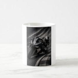 Monokrom Superbike Racing Mosaik Artmugg Kaffemugg