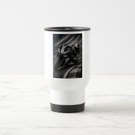 Monokrom Superbike Racing Mosaikkonst Mugg