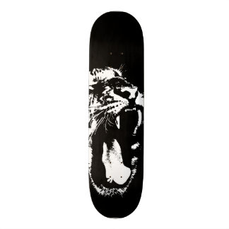 Monokrom tiger skateboard bräda 19,5 cm