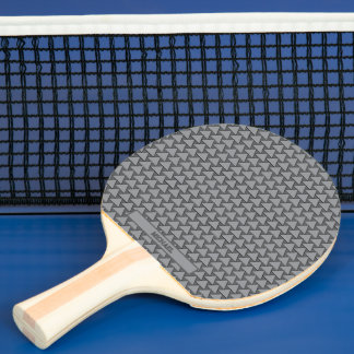 Monokrom triangelmosaik anpassat namn pingisracket