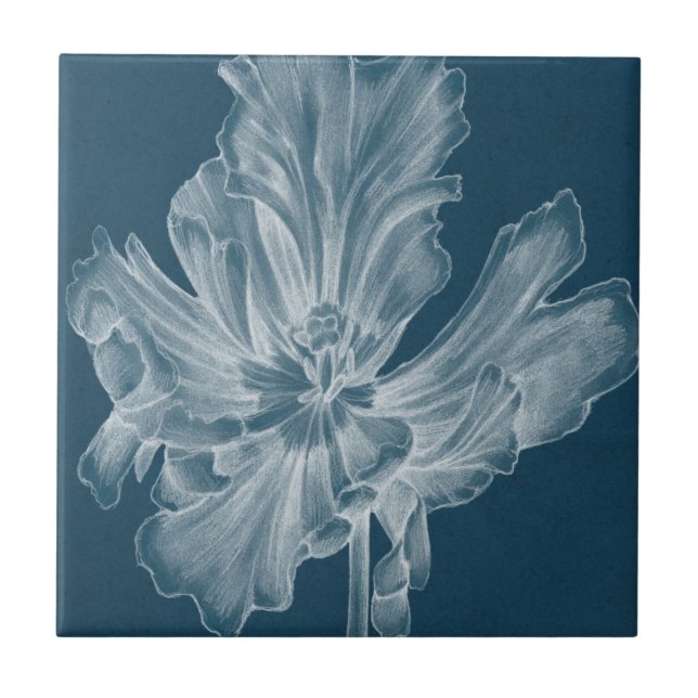 Monokrom Tulip II Kakelplatta (Framsidan)