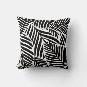 Monokrom ungle Geometric Seamless Mönster Kudde