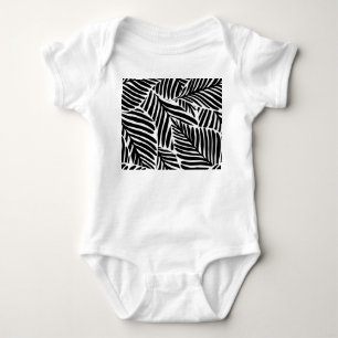 Monokrom ungle Geometric Seamless Mönster T Shirt