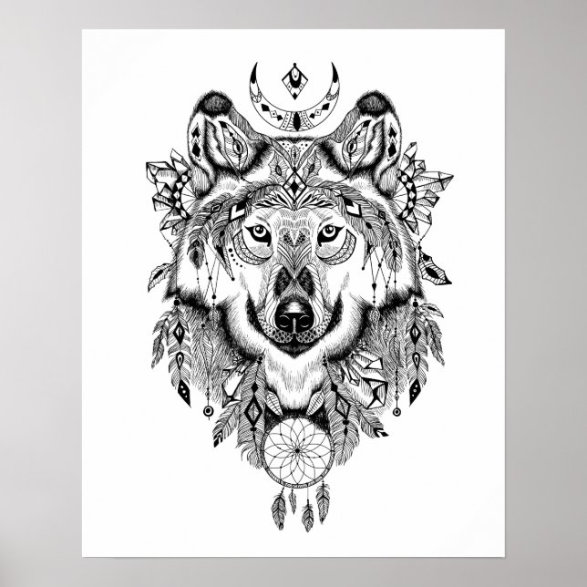 Monokrom Varg Poster (Framsidan)