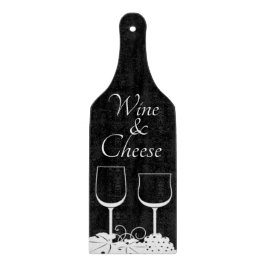 Monokrom vin- och ostpaddle