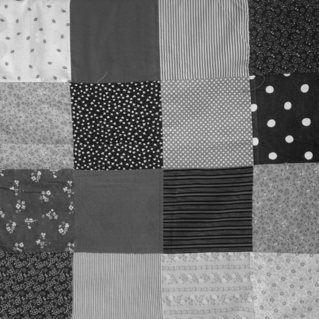 Monokrom vintage-baktill-lappverk leggings (Skapare uppladdad)
