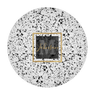 Monokrom vintage marble terrazzo-design