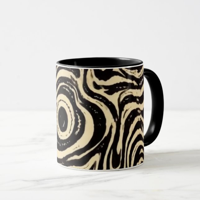 Monokrom Virvel Mugg (Framsida höger)