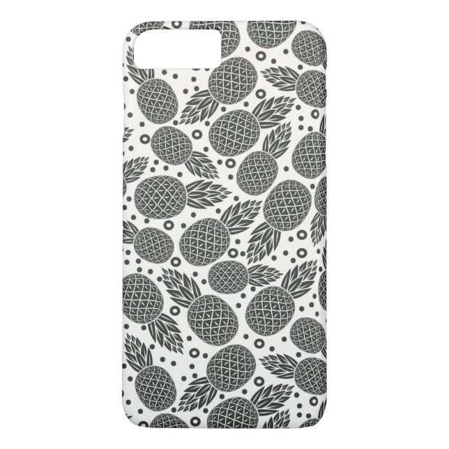 Monokroma ananasar Case-Mate iPhone skal (Baksida)