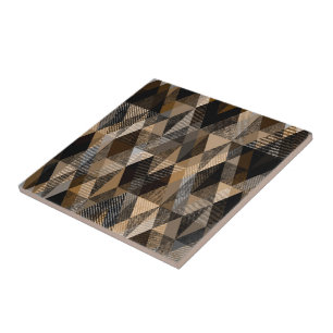 Monokroma bruna rhomb textur kakelplatta