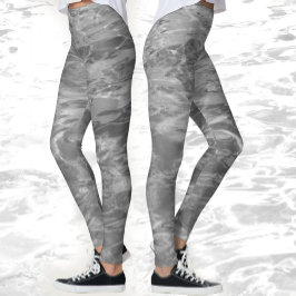 Monokroma grå vattenleggings leggings