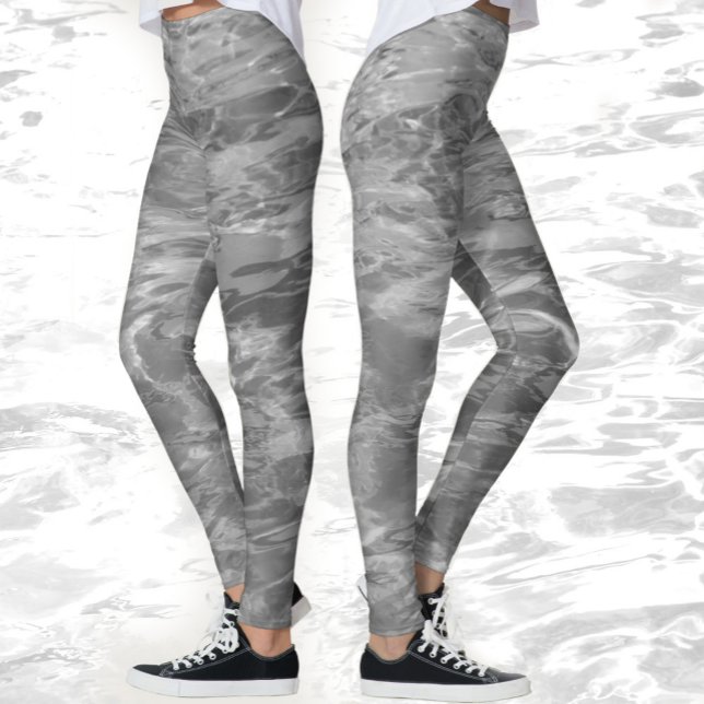 Monokroma grå vattenleggings leggings (Skapare uppladdad)