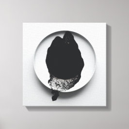 Monokroma kaffeområden struktur abstrakt art 10 canvastryck