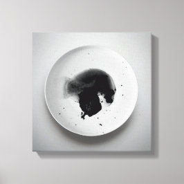 Monokroma kaffeområden struktur abstrakt art 11 canvastryck