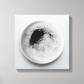Monokroma kaffeområden struktur abstrakt art 12 canvastryck