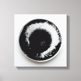 Monokroma kaffeområden struktur abstrakt art 15 canvastryck