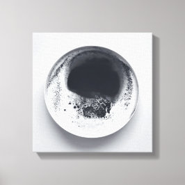 Monokroma kaffeområden struktur abstrakt art 16 canvastryck