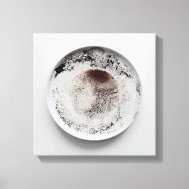 Monokroma kaffeområden struktur abstrakt art 17 canvastryck