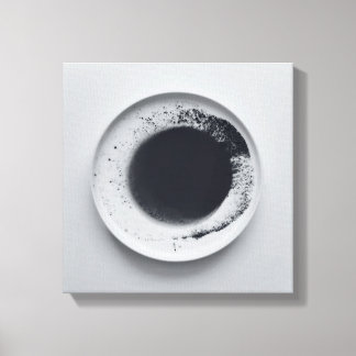 Monokroma kaffeområden struktur abstrakt art 1 canvastryck