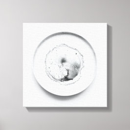 Monokroma kaffeområden struktur abstrakt art 2 canvastryck