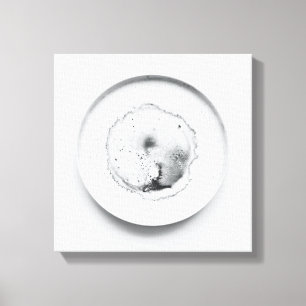 Monokroma kaffeområden struktur abstrakt art 2 canvastryck