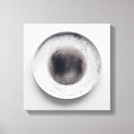 Monokroma kaffeområden struktur abstrakt art 3 canvastryck