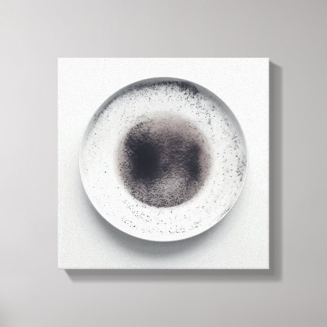 Monokroma kaffeområden struktur abstrakt art 3 canvastryck (Framsida)