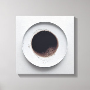 Monokroma kaffeområden struktur abstrakt art 5 canvastryck
