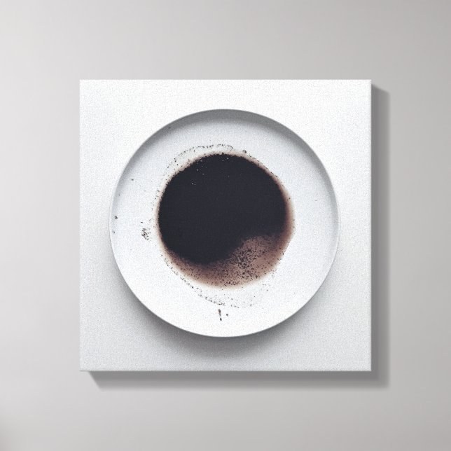 Monokroma kaffeområden struktur abstrakt art 5 canvastryck (Framsida)