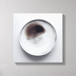 Monokroma kaffeområden struktur abstrakt art 6 canvastryck