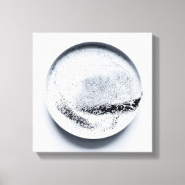 Monokroma kaffeområden struktur abstrakt art 7 canvastryck