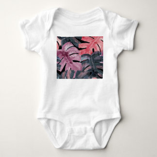 Monokroma monstera: Vattenfärg Tropical Mönster. T Shirt