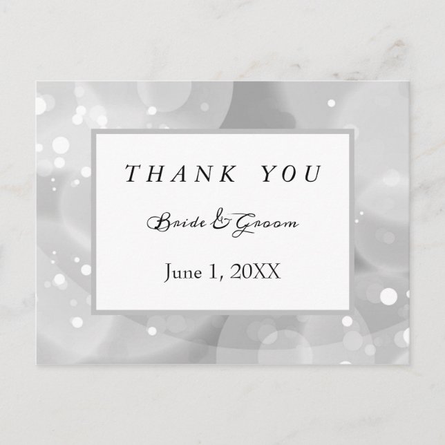 Monokromatisk bokek tack vykort (Framsida)