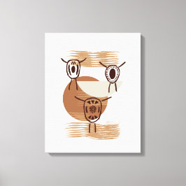 Monokromatisk bolongvägg canvastryck