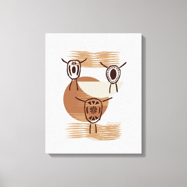 Monokromatisk bolongvägg canvastryck (Framsida)