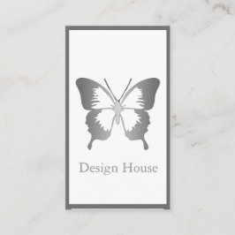 Monokromatisk fjäril visitkort