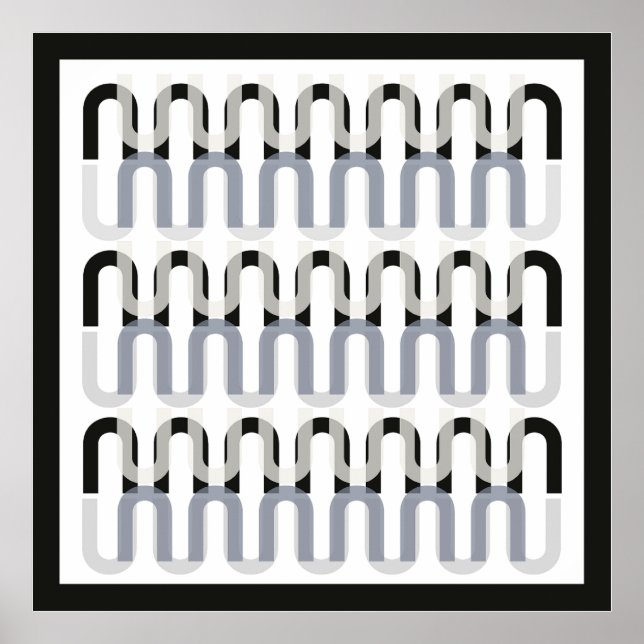 Monokromatisk konsthändelsens återutformning poster (Framsidan)