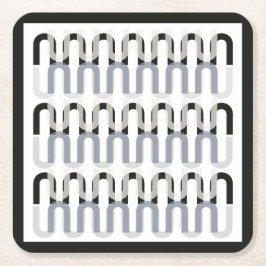 Monokromatisk konsthändelsens återutformning underlägg papper kvadrat