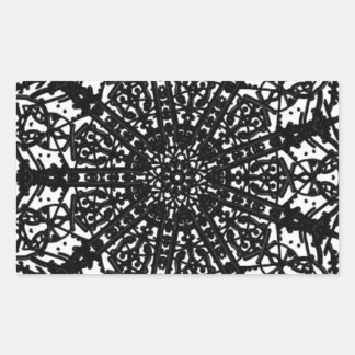 Monokromatisk konstnärlig etikett