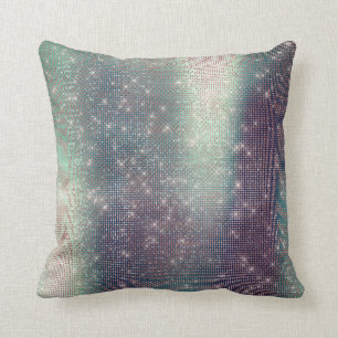 Monokromatisk Rosa Metallisk Sparkly Sequin Kudde