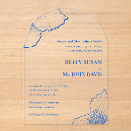 Monokromatisk safir Clematis Minimalist Bröllop