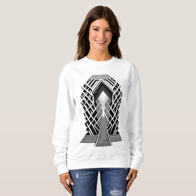 Monokromatisk trappa: Obelisk of Contrasts T Shirt (Hel framsida)