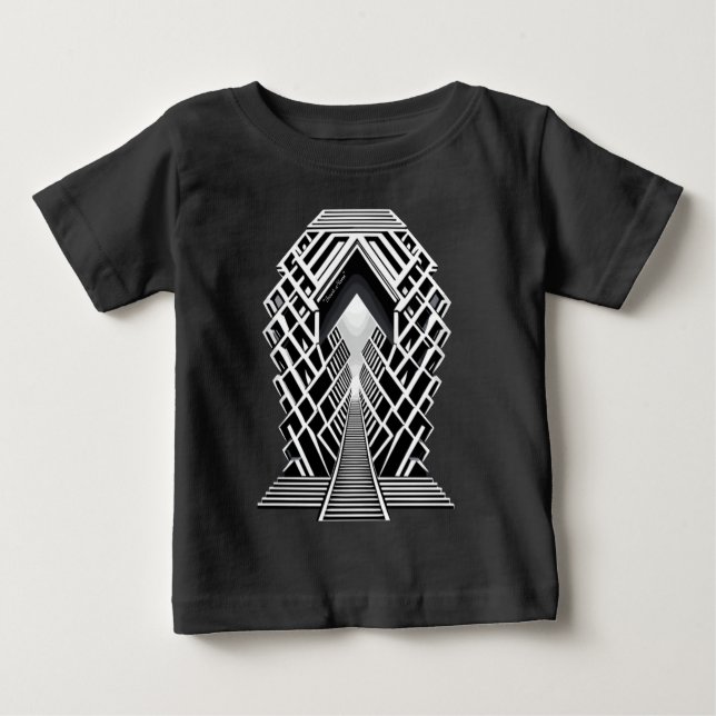 Monokromatisk trappa: Obelisk of Contrasts T Shirt (Framsida)